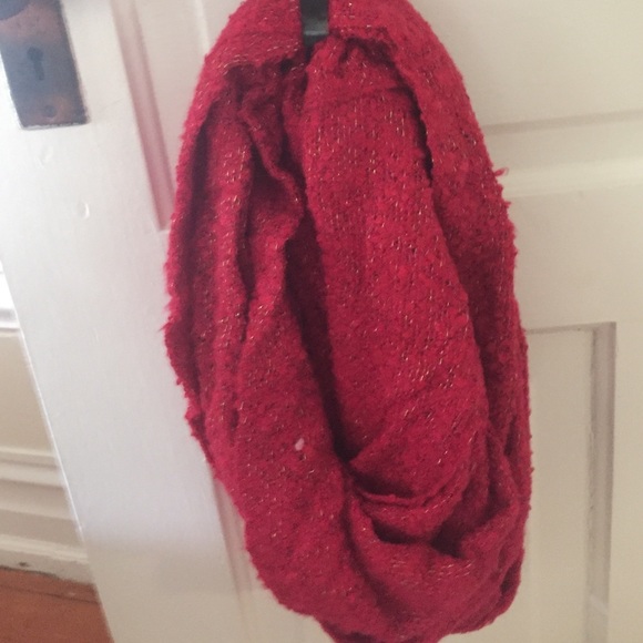 Dark Pink sparkly infinity scarf