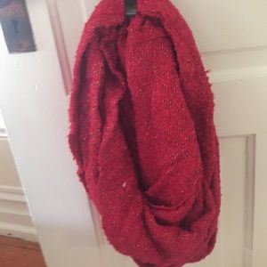 Dark Pink sparkly infinity scarf