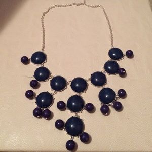 Navy Bubble Necklace