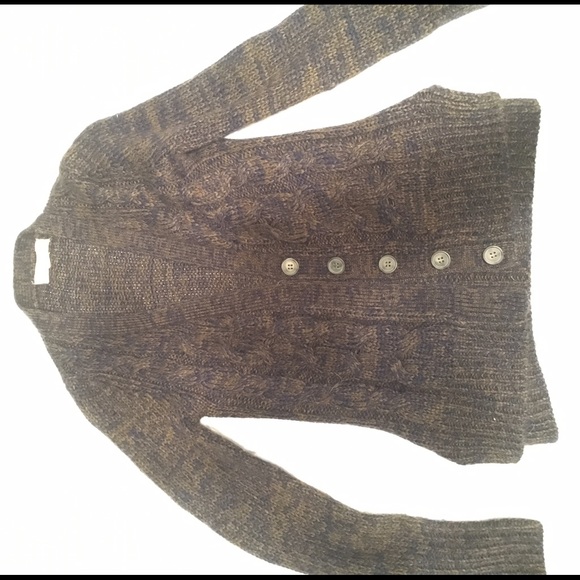 Navy and Brown Cardigan - Picture 1 of 4