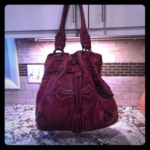 Lockheart magenta shoulder bag