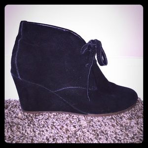 Dolce Vita black wedge booties