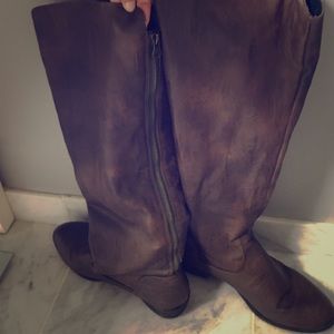 Practically new knee length boots