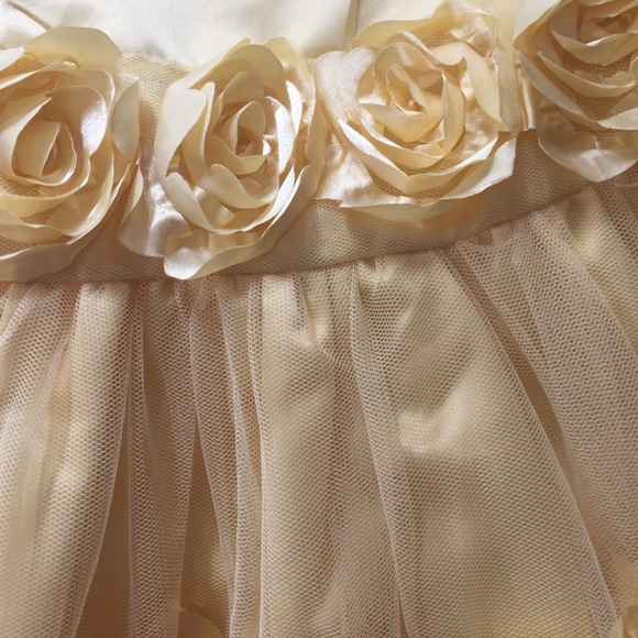 Easter dress SALE!  Baby girl yellow fancy dress - Picture 2 of 4