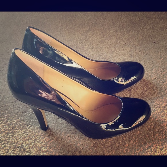 Nine West Black Patent Leather Heels