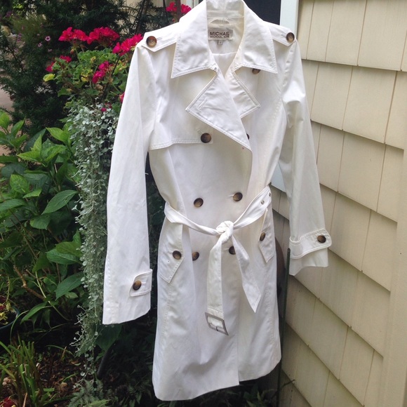 NEW Michael Michael Kors; Trench Coat (Off White)