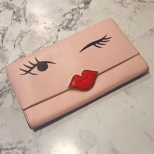 kate spade love birds wink clutch