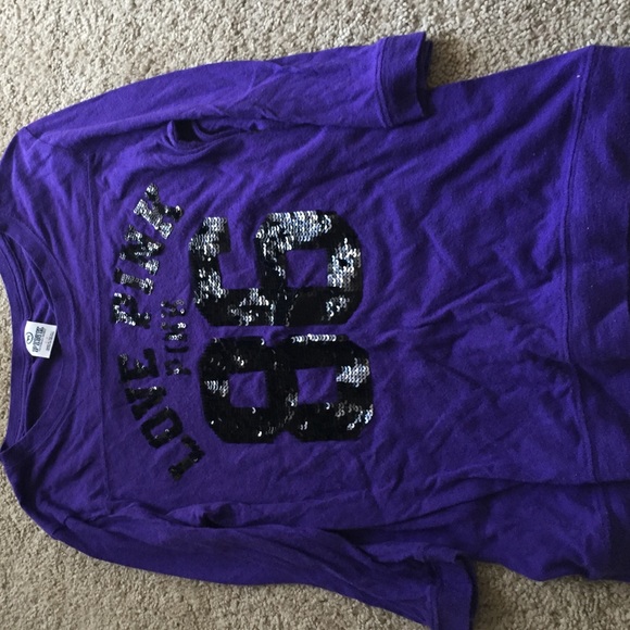 Pink Victoria secret purple 86 shirt