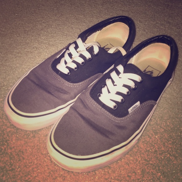 Gray and Black VANS