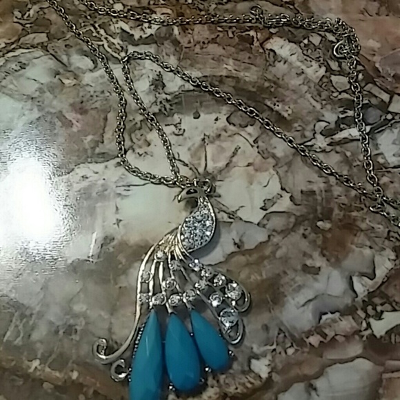 Peacock necklace