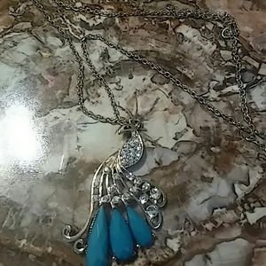 Peacock necklace