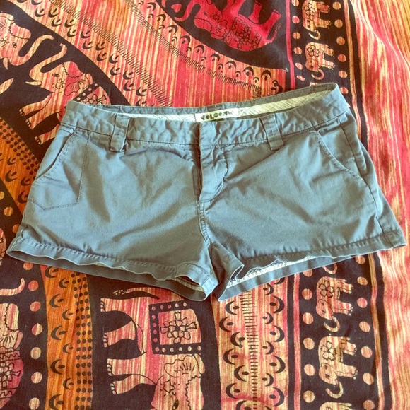 Volcom dark grey shorts.