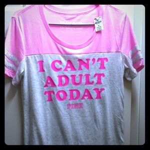 BNWT VS  PINK I CAN'T ADULT TODAY NIGHTSHIRT SMALL