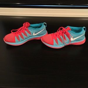 Red and blue nike