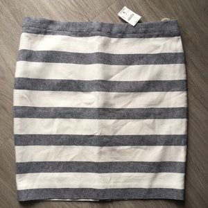 JCrew Factory Striped Pencil Skirt