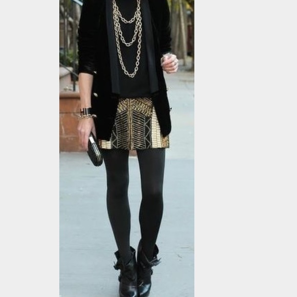 Beaded Club Monaco skirt