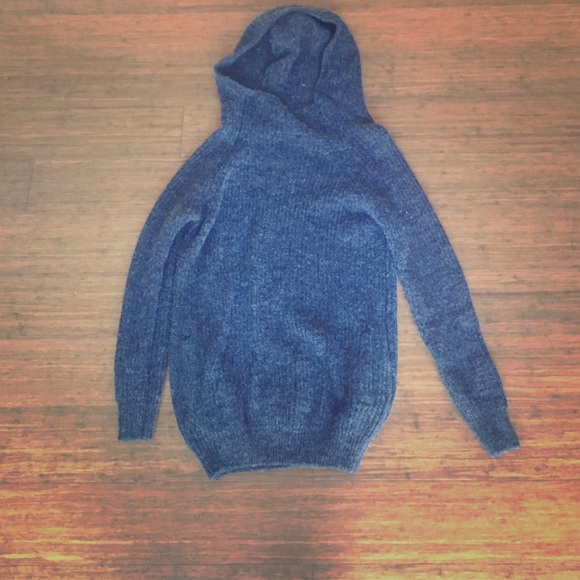 Blue grey long Tobi sweater