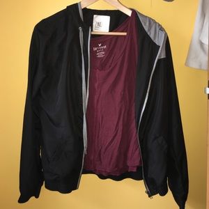 Zine Raincoat/windbreaker and AE Soft & Sexy shirt