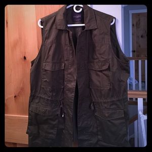 Olive Green Military Vest