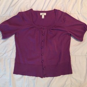 Loft size medium purple cardigan