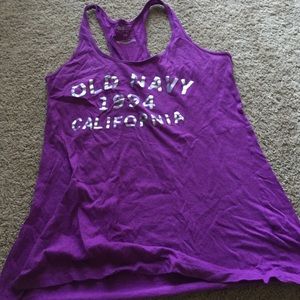 Purple old navy tank top