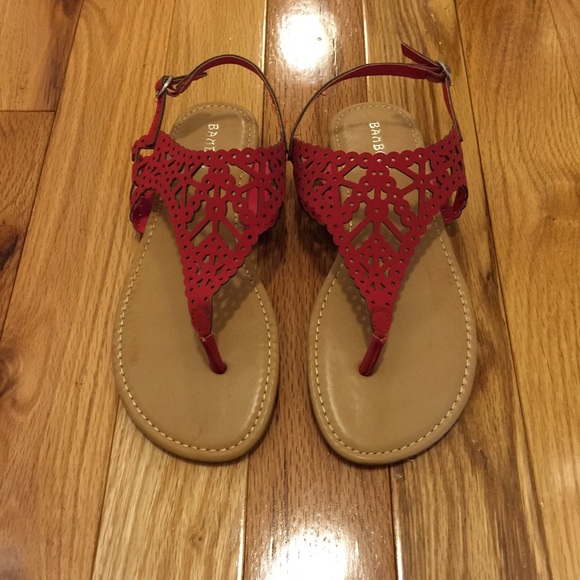 Bamboo brand red sandals. Brand new never worn.