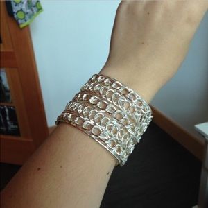 Chain cuff bracelet