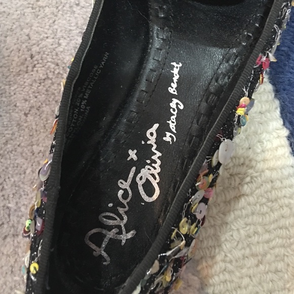 Alice and Olivia Authentic Sequin Flats - Picture 2 of 3