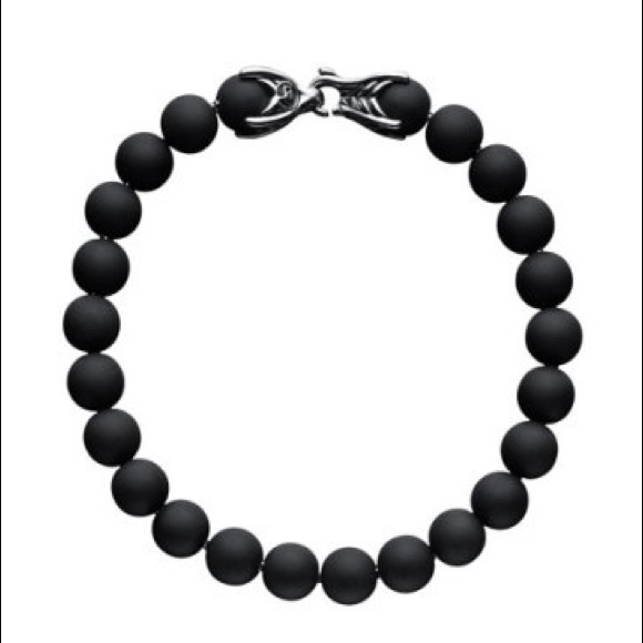 David Yurman Black Onyx Spiritual Bead Bracelet