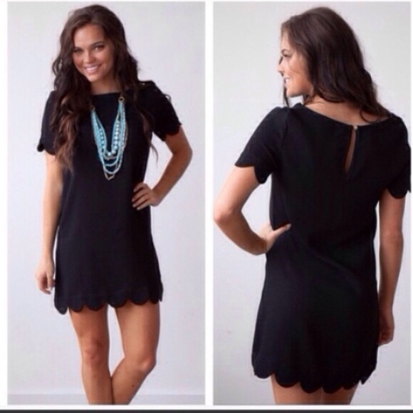 ❣LAST❣ Barbie Pink Scallop Mini Dress - Picture 2 of 3