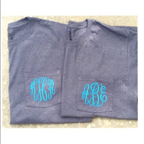 Custom Monogrammed Pocket Tee