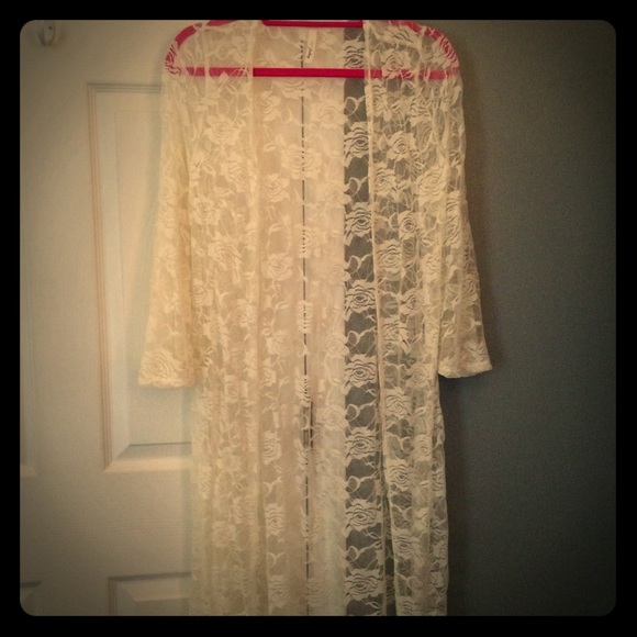 Lace Long Cardigan