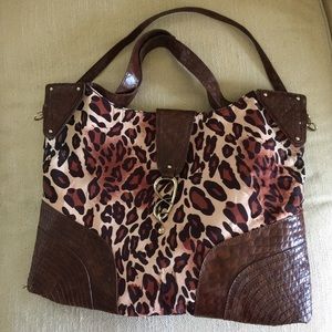Jessica Simpson animal print purse