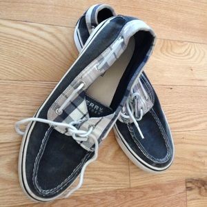 Black/Plaid Sperry