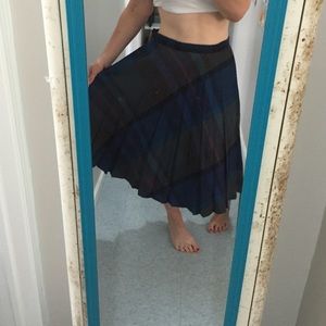Vintage Wool Plaid Pleated Skirt Vintage Wool Plaid Pleated Skirt