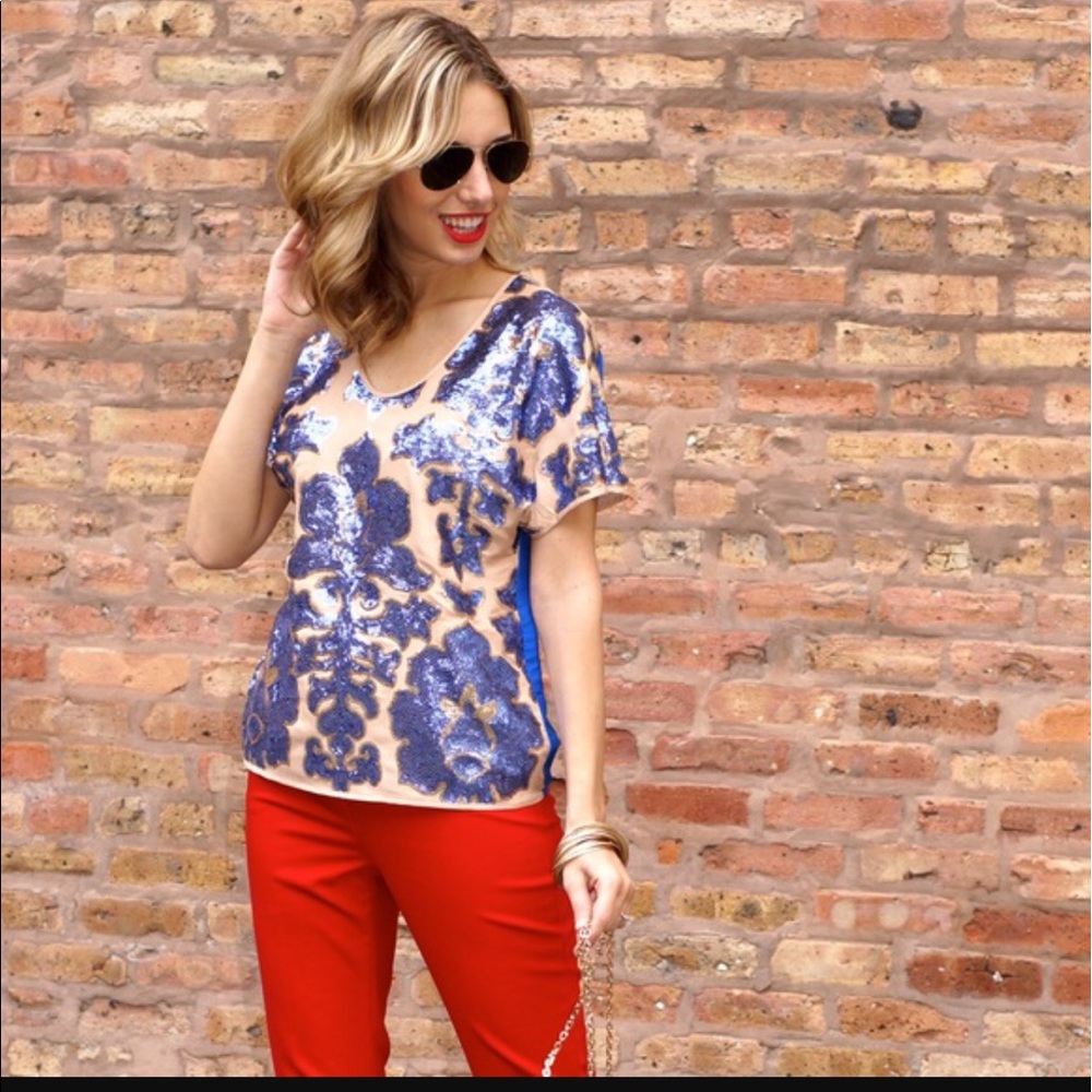 Neiman Marcus sequin top