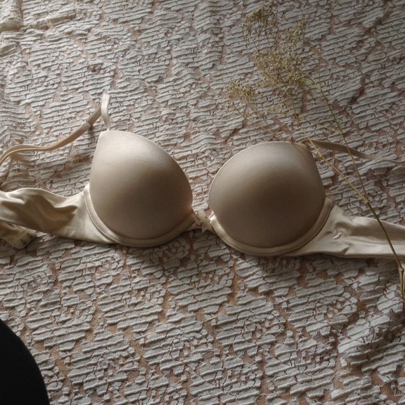 Satin nude Aerie bra