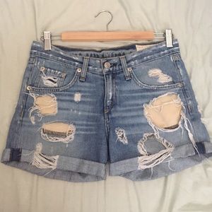 Rag & Bone Distressed Boyfriend Shorts