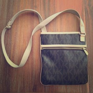 MK Michael Kors monogram crossbody bag