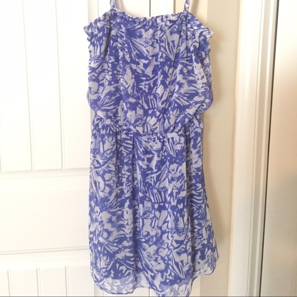 Blue and White patterned dress