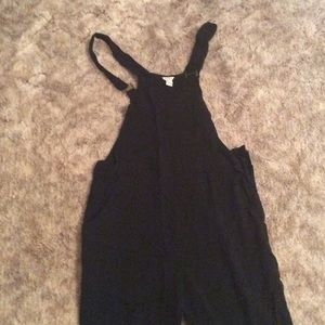Black overalls