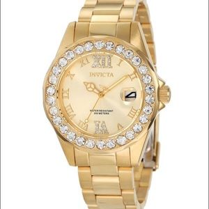 Gold Invicta watch