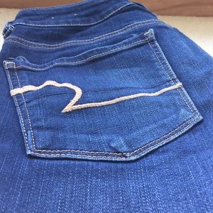 American eagle dark wash skinny jeans