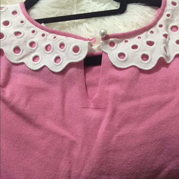 Lily Pulitzer pink cami/short sleeved top - Picture 3 of 3
