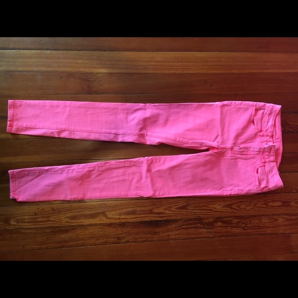 High waisted colored jeans