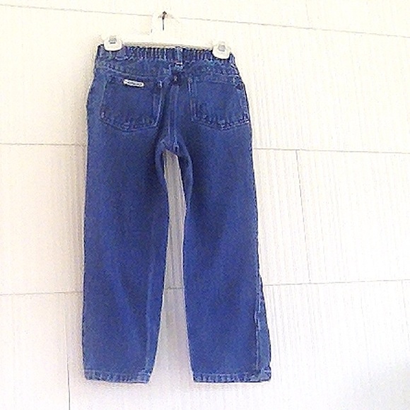 C) Boys Blue Denim Jeans Size 5 Regular Classic Fit Zip Fly Pockets - Picture 2 of 5
