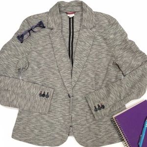 Space Dye Sweatshirt Blazer