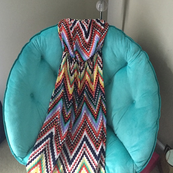 Boutique strapless maxi dress.