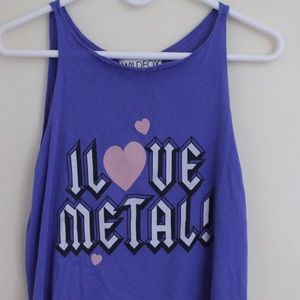 WILDFOX i love metal top!