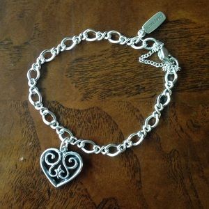 James Avery Twist Charm Bracelet + French Heart
